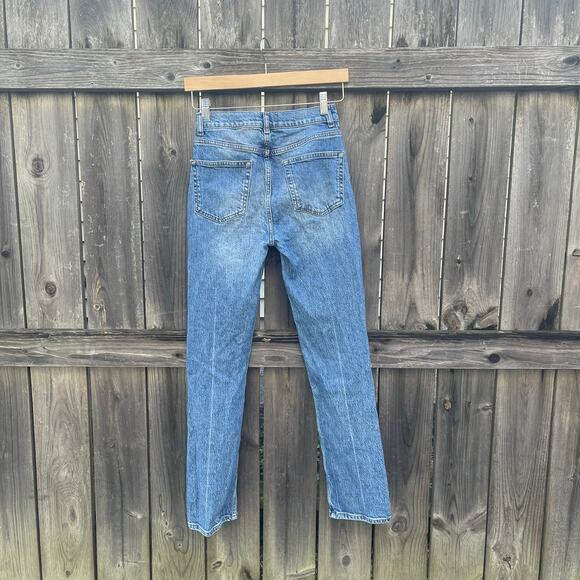 Reformation Jeans • Liza Button Fly High Rise Jeans Malta - Picture 4 of 11